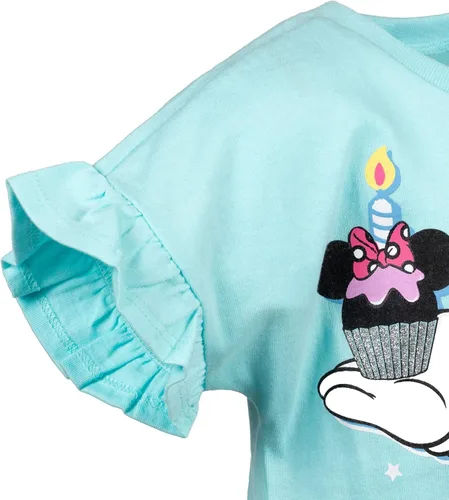 Vista 6 de Disney Minnie Mouse Princess Belle The Little Mermaid Moana Lilo &Stitch Frozen - Camiseta de cumpleaños para niñas pequeñas a niños pequeños