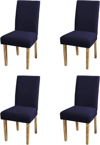 Vista 8 de Funda protectora para silla de comedor, lavable, extraíble, de elastano