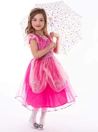 Vista 2 de Little Adventures Disfraz de princesa rosa de lujo