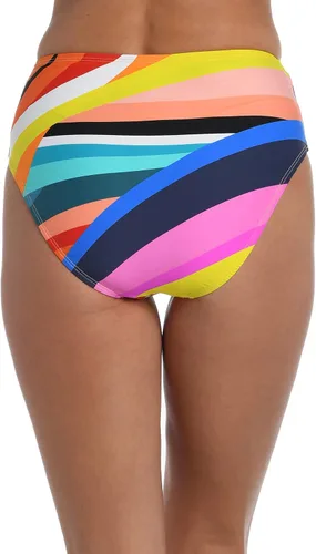 Vista 2 de Parte inferior de bikini de cintura alta con parte delantera en V