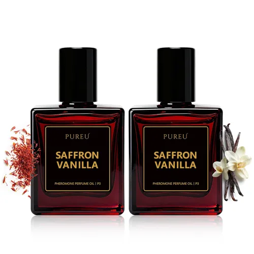 Vista 13 de PUREU Perfume de feromonas para mujer, perfumes de feromonas de larga duración, aceite ámbar y negro de vainilla, rollo en rollo de 0.34 onzas