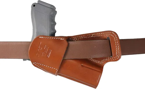 Vista 5 de YT HOBBY Funda de Pistola de Cuero Artesanal Premium SOB (Small of Back)