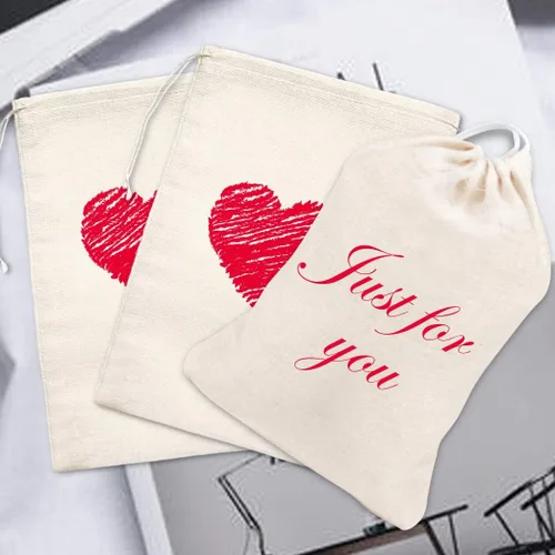 Vista 7 de Tayfremn Bolsas de algodón con cordón, bolsa de muselina reutilizable, bolsas de algodón natural con cordón, bolsa de regalo a granel, bolsa