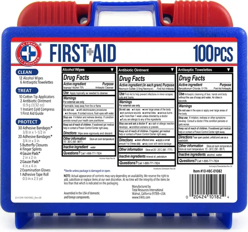 Vista 6 de Apollo Tools Original - Juego de herramientas para el hogar de 39 piezas en caja de herramientas y sé inteligente, prepárate, kit de primeros