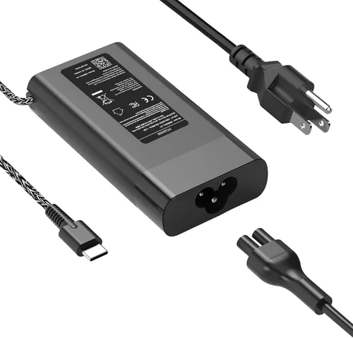 Vista 12 de Cargador universal USB-C para laptop de 100 W compatible con Lenovo, Acer, HP, Dell, MacBook, ASUS, Samsung, Google y más computadoras tipo C