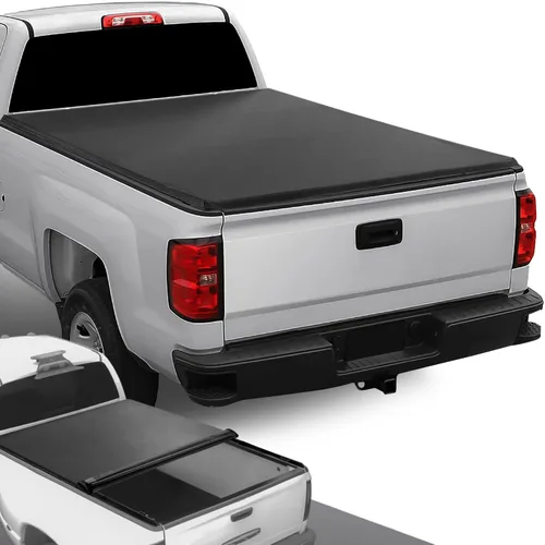 Vista 18 de DNA MOTORING TTC-RU-031 - Cubierta suave enrollable para caja de camioneta compatible con plataforma Fleetside/Styleside de 5 pies y 7.5 pulgadas