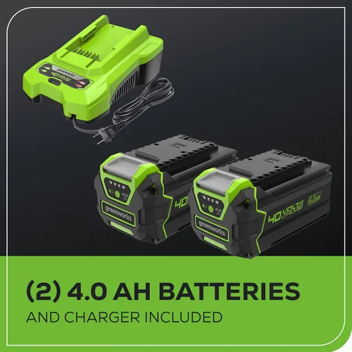 Vista 9 de Greenworks Cortacésped inalámbrico sin escobillas de 40 V 21 pulgadas (ritmo inteligente / autopropulsado) (más de 75 herramientas compatibles), (2)
