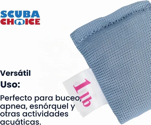 Vista 5 de Scuba Choice Pesas de malla suave para control de flotabilidad, duraderas, ajustables y cómodas para bolsillos de cinturón de peso para buceo