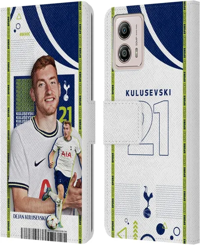 Vista 8 de Head Case Designs Officially Licensed Tottenham Hotspur F.C. Cristian Romero 2022/23 First Team Leather Book Wallet Case Cover Compatible with