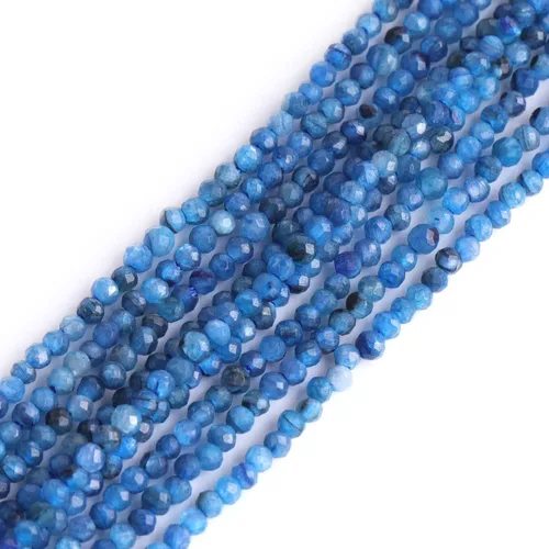 Vista 16 de GEM-Inside Cuentas espaciadoras redondas facetadas de gemas de lapislázuli azul natural semipreciosas de 2mm para hacer joyas 15