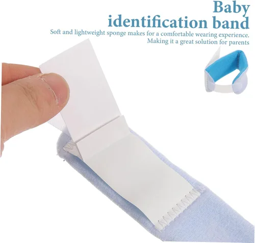 Vista 8 de Healeved Banda de hospital recién nacida de la banda de identificación médica 3pcs cómoda y altamente visible