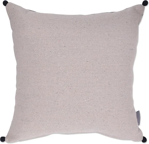 Vista 2 de Pillow Perfect Cojín de medianoche con cubos geométricos para interiores, color azul, 18 x 18 pulgadas