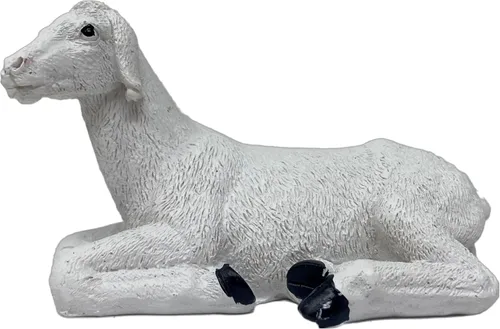 Vista 5 de Cannan Belén de Navidad 4 Pcs Set Camel, Mula, Vaca y Cordero Animalitos para Nacimiento