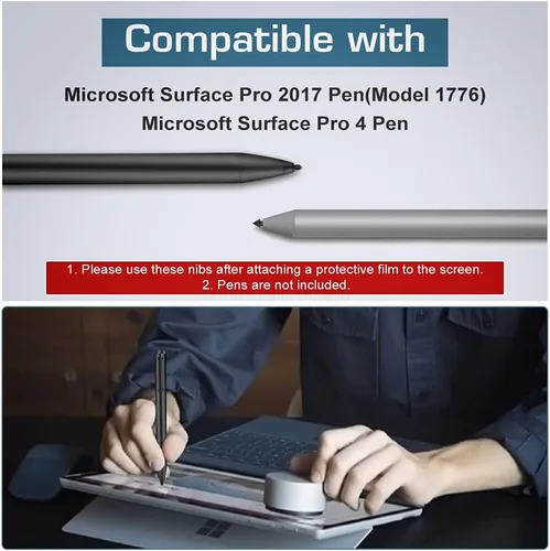 Vista 2 de MoKo Puntas de bolígrafo para Surface Pen (3 paquetes, tipo HB/2H/H)