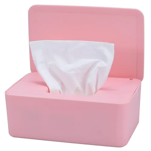 Vista 9 de Dispensador de toallitas para pañales, estuche de toallitas para bebés, soporte para toallitas para bebés (negro) Keeps Diaper Wipes Fresh, Wipe