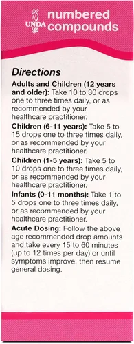 Vista 3 de UNDA 41 compuestos numerados Preparación homeopática 0.7 fl. oz.