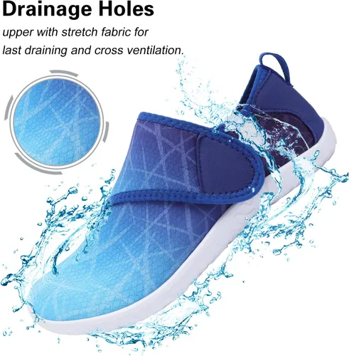 Vista 3 de Lisdwde Zapatos de agua antideslizantes para hombre y mujer, zapatos de natación, deportes de playa, secado rápido, zapatos de calcetín para mujeres