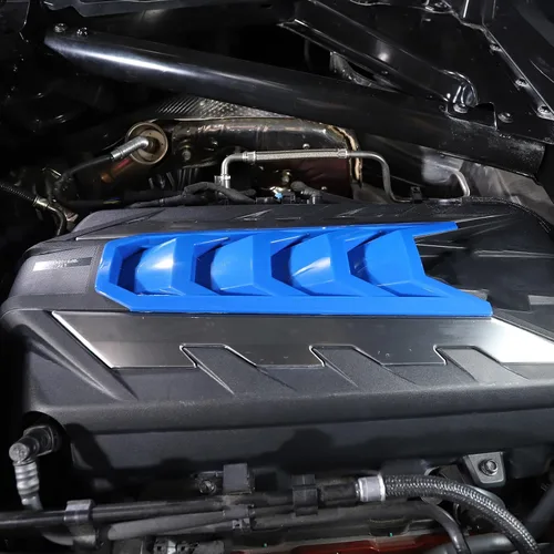 Vista 7 de TOYCIDFG Cubierta de panel de bahía de motor compatible con Chevrolet C8 Corvette Stingray Z06 2020-2025 accesorios de decoración de bahía de motor