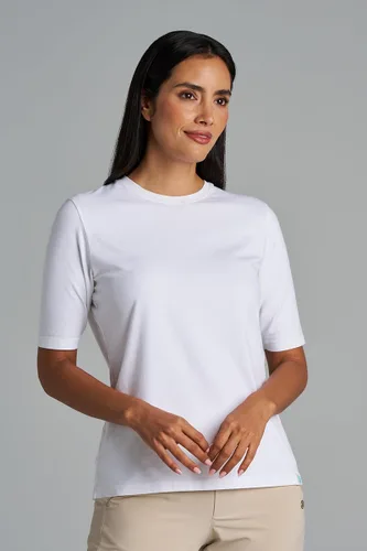 Vista 7 de Coolibar Camiseta de manga corta Morada Everyday UPF 50+ para mujer, protección solar