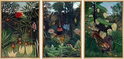 Vista 35 de MUDECOR Lienzo enmarcado para pared, juego de arte de ramo de flores de vida muerta de Marie Frosch, naturaleza, desierto, ilustración, arte