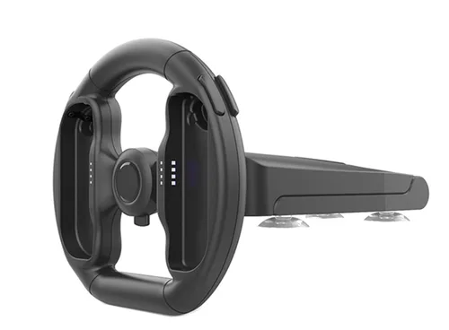 Vista 7 de ZOAONWKS Steering Wheel Mount Bracket Game Racing Wheel for Nintendo Switch joycon Racing Steering Wheel JoyCon Steering Wheel Mount