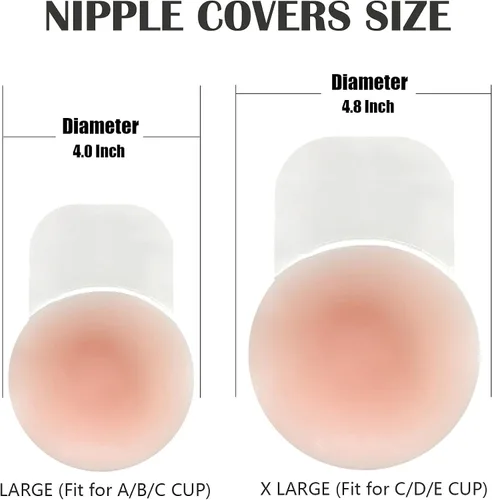 Vista 4 de Sticky Bra Nippleless Covers Stick On Bra Silicone Sticky Bra Breast Lift Nipple Covers Adhesive Bras