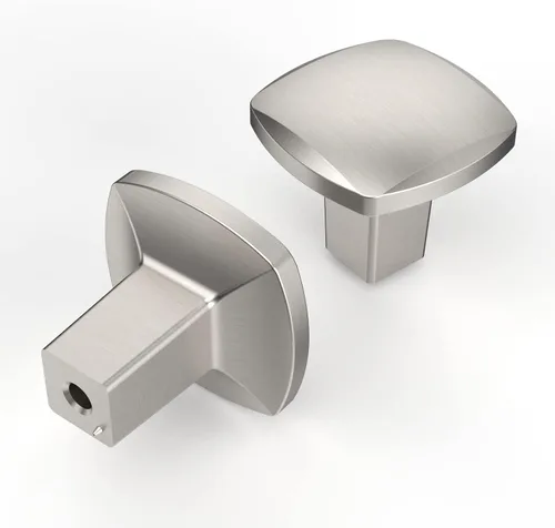Vista 17 de Asidrama - Paquete de 2 manijas de gabinete de cocina de níquel satinado cepillado de 3 pulgadas (76 mm), tiradores de gabinete, herrajes