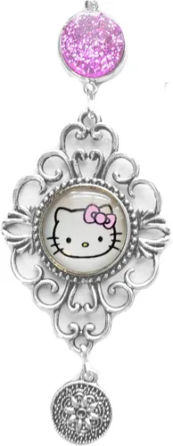 Vista 2 de Mossy Cabin Gatito Bling hecho a mano (Kitty Car Charm)