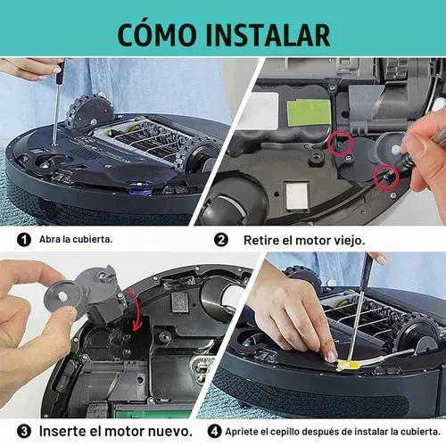 Vista 3 de Módulo de motor de cepillo lateral para iRobot Roomba 500 600 700 800 900 i3 i7 e5 e6