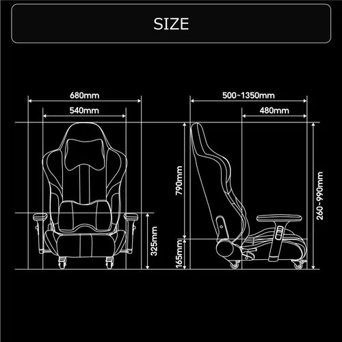 Vista 2 de Bauhutte GX-550-RD Gaming Chair Red
