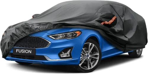 Vista 31 de Kayme Funda de automóvil de 6 capas para Audi A4 Sedan (2011-2023), impermeable para todo tipo de clima, cubierta exterior completa, protección