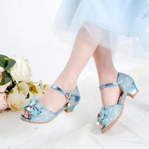 Vista 2 de Osinnme - Sandalias de boda para niña pequeña y grande