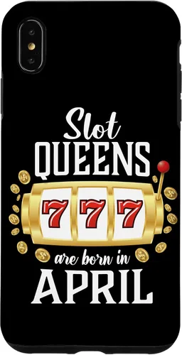 Vista 11 de Slot Queens Are Born In April Casino Women's Birthday Case for iPhone 16