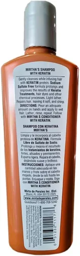 Vista 3 de Mirta de Perales Champú de queratina, 16 oz (paquete de 3)