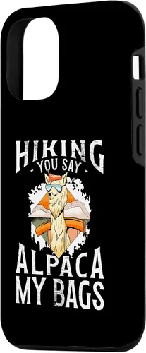 Vista 2 de Funda para iPhone 14 Senderismo You Say Alpaca My Bags Llama Alpaca