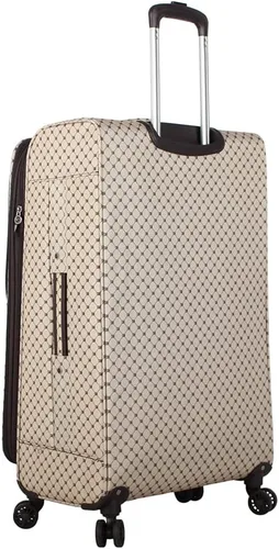 Vista 41 de Steve Madden Equipaje de diseñador, Chalet Gris Claro, Juego de maleta giratoria ligera expandible de 3 piezas - Juego de viaje