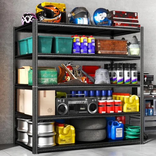 Vista 11 de Garage Shelving Heavy Duty Storage Shelves 3000LBS 6-Tier Adjustable Metal Shelving Units Garage Storage Shelves for Warehouse, Industrial