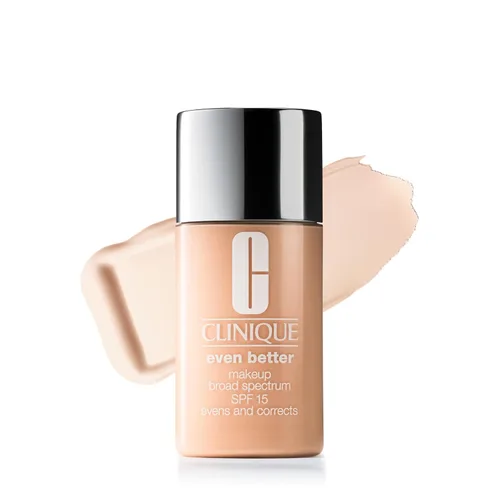 Vista 52 de Clinique Even Better Makeup Liquid Foundation SPF 15 With Vitamin C For Dry + Oily Combination Skin Types Medium Coverage + Natural Finish Evens