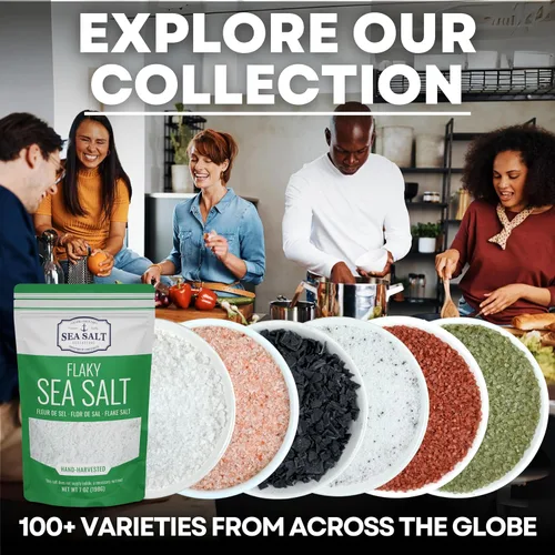 Vista 6 de Sea Salt Superstore Sal marina gruesa para recambio de molinillo, grano grueso kosher, sal baja sin refinar no yodada para cocinar, rica