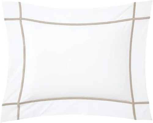 Vista 24 de Yves Delorme Athena Sham - Accesorio de cama de lujo, moderno y funcional