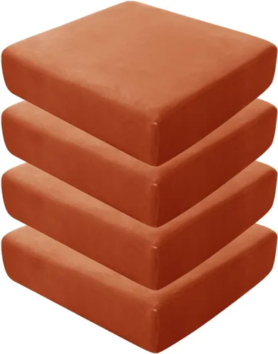 Vista 110 de Fundas de asiento de terciopelo ultra suave, fundas de cojín de asiento suave SOFE fundas de sofá con parte inferior elástica lavable funda