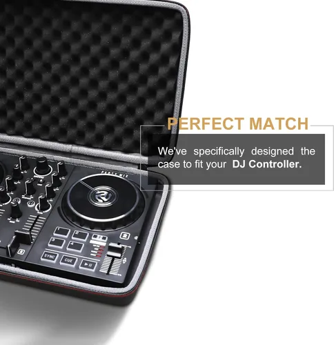 Vista 2 de Funda LTGEM para mezclador de DJ Numark Party Mix II o Hercules DJControl Mix Ultra, Negro (Solo la funda)