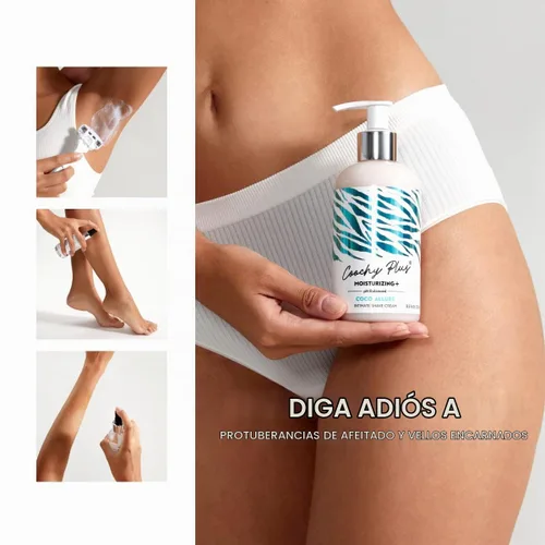Vista 5 de Coochy Plus Coco Allure - Crema de afeitar íntima + kit para después del afeitado para mujer Made in USA Kit: Coco Allure intimate shaving cream +