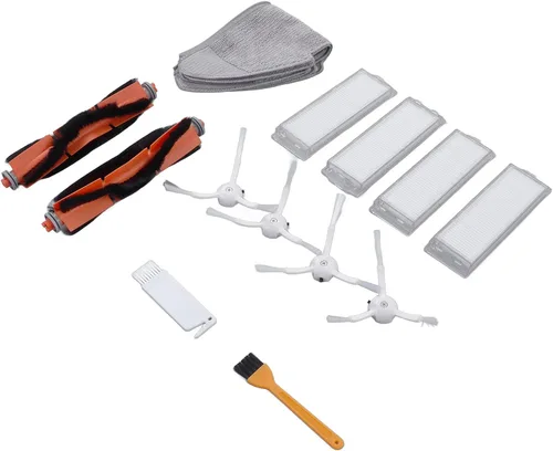 Vista 7 de Qiilu Kit de cepillo de repuesto para trapeador de aspirador robot 2 Lite 2 MJSTL MJST1S, 16 piezas, material ABS