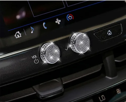 Vista 5 de Emblema brillante para el botón del interruptor de arranque del motor, accesorio de botón de arranque del motor con un solo clic compatible con 1