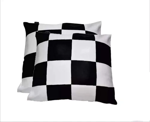Vista 33 de LL LEATHER LOVERS Funda de almohada de piel de cordero - Funda de cojín para sofá, fundas decorativas para sala de estar y dormitorio, 20 x 20 Negro
