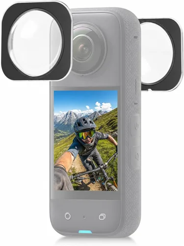 Vista 10 de Puluz Compatible con Insta360 One X2 Sticky Lens Guards PC Funda protectora para Insta 360 One X2 impermeable 360 Accesorios de cámara de acción