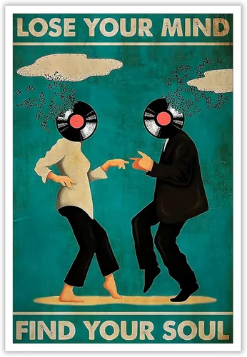Vista 8 de Póster vintage con texto en inglés «Lose Your Mind Find Your Soul» («Lose Your Mind Find Your Soul») con cita inspiradora, arte de pared, arte