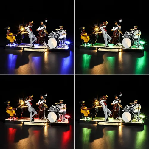 Vista 4 de LIGHTAILING Luz para Lego 21334 Jazz Quartet - Kit de iluminación LED compatible con el modelo de bloques de construcción Lego - No incluye el juego