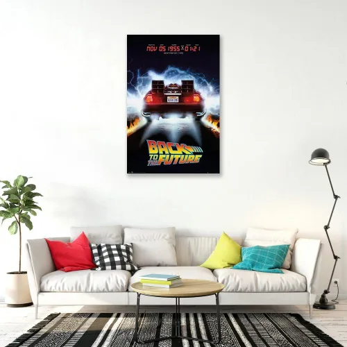Vista 3 de STOP ONLINE - Póster de la película de Regreso al Futuro - DeLorean, Destino 05 de noviembre de 1955 (24 x 36 pulgadas), juego de póster y tira